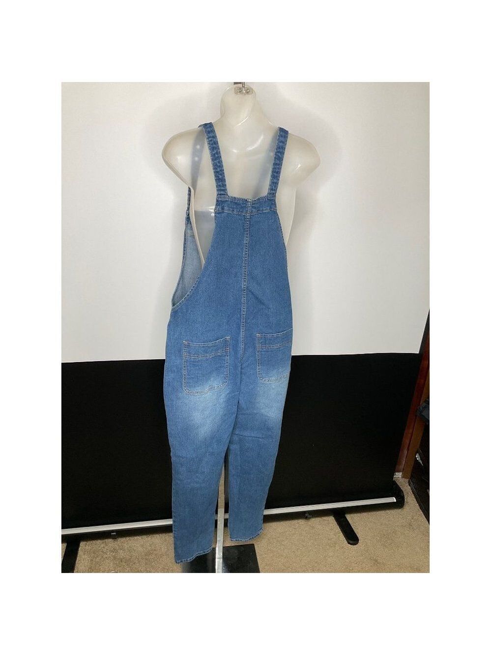 Unbranded Denim Coveralls Romper All in One Small Dungarees Womens - Picture 5 of 9